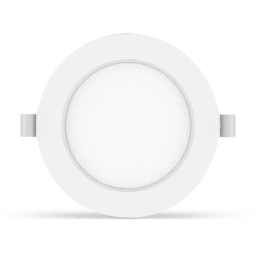 Faretto Led slim da incasso 9W Rotondo Cornice bianca Apertura 100 gradi Bianco neutro 4000K Aigostar