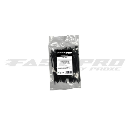 Fascette di cablaggio PROXE 4,5x200mm 100 pezzi NERE