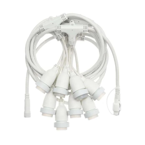 CATENA PORTALAMPADA 5MT 5 PORT E27 BIANCO