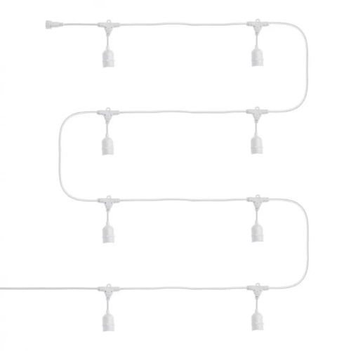 CATENA PORTALAMPADA 5MT 5 PORT E27 BIANCO