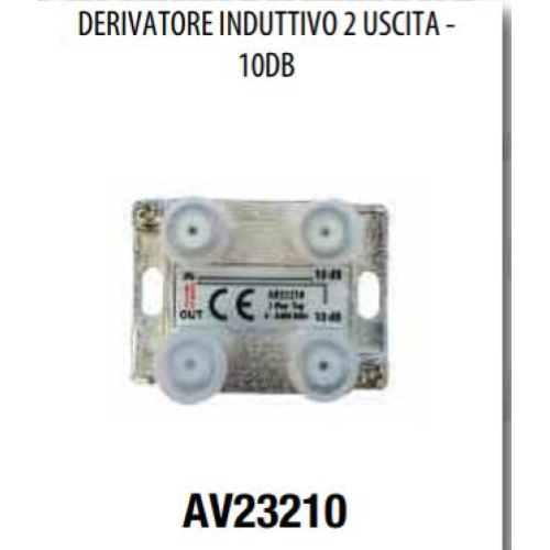 Derivatore INDUTTIVO 2 USCITE (TIPO CAD12) - 10 dB attacco F    