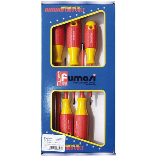 Set 5 pcs cacciaviti isolati 1000v vde punta piatta e phillips