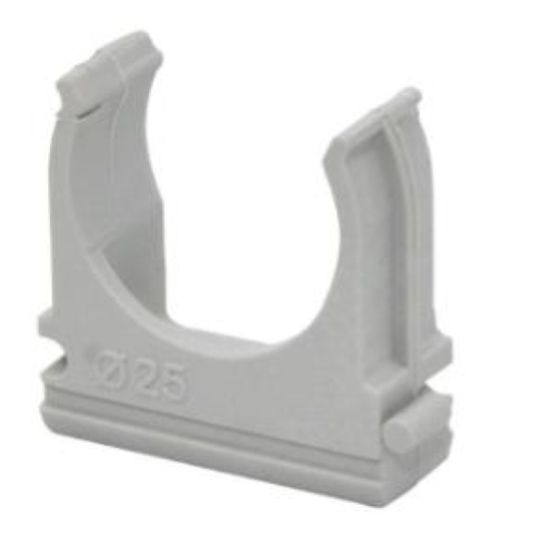 Clips Fissatubo a Scatto Ø25 FAEG FG16043 10 Pz.