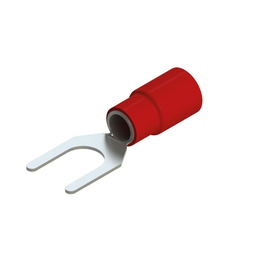 CAPICORDA PREISOLATO A FORCELLA 1.5X5 ROSSA