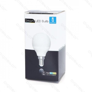 LAMPADINA SMART LED 7W E14 C45 WIFI RGB+CCT 3000K-6500K 500 LUMEN D45*H89mm COMPATIBILE CON ALEXA E GOOGLE ASSISTANT