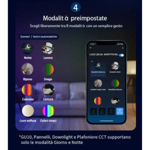 LAMPADINA SMART LED 7W E14 C45 WIFI RGB+CCT 3000K-6500K 500 LUMEN D45*H89mm COMPATIBILE CON ALEXA E GOOGLE ASSISTANT