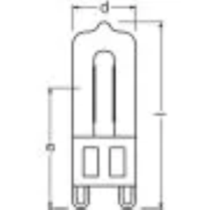Osram Alogene G9 HaloPin Eco 60W