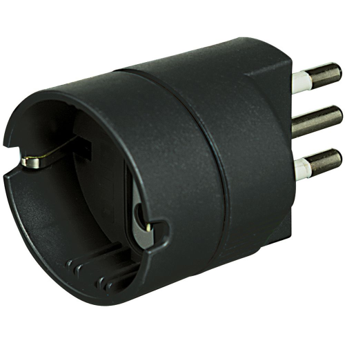 BTICINO Adattatore con spina 2P+T 10A e presa tedesca - antracite S3623GE