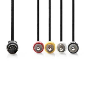 CAVO AUDIO 5 POLI DIN - 4 RCA