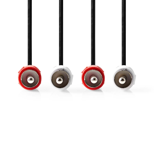 Cavo audio stereo 2x RCA maschio | 2x RCA maschio | Nichelato | 10,0 m 