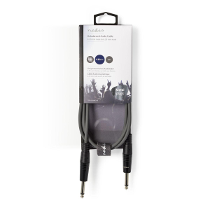 Cavo audio mono 6,35 mm Maschio | 6,35 mm Maschio | Nichelato | 1,50 m 