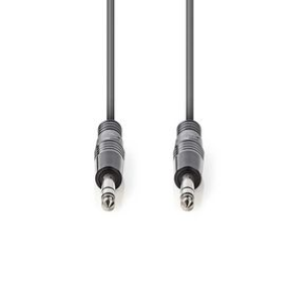 Cavo audio stereo 6,35 mm maschio | 6,35 mm maschio | nichelato | 5,00 m 