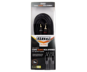 CAVO AUDIO HIGH END GOLD CONDUTTORE IN RAME 2 SPINE RCA / 2 SPINE RCA 3M GBC