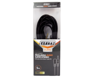 PROLUNGA AUDIO HIGH END SPINA JACK 3,5MM / PRESA JACK 3,5MM 5M GBC