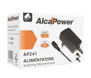 Alimentatore Switching 24VDC 1A 5.5*2.1, 5.5*2.5
