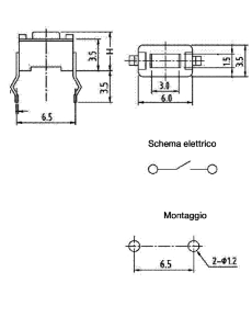 MICROPULSANTE DA C.S. 6X3,5X4,3 MM GBC