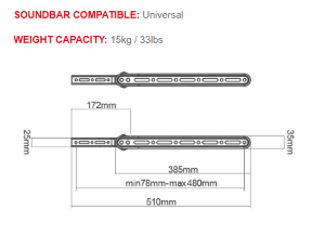Supporto TV SOUNDBAR O DECODER Superior