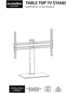 Supporto TV universale da tavolo, per TV da 37" a 70" fino a 40Kg Superior 