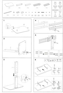 Supporto TV universale da tavolo, per TV da 37" a 70" fino a 40Kg Superior 