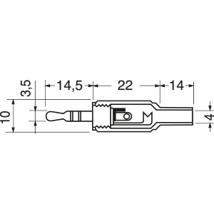 PRESA 3 POLI Ø 3,5 mm CON GUIDACAVO