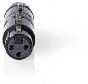 Giunto XLR Presa XLR a 3 pin-Presa XLR a 3 pin nera