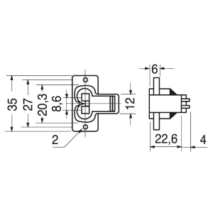 SPINA BIPOLARE CON INTERRUTTORE IEC320C8