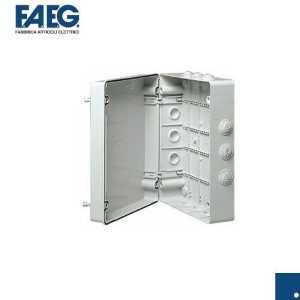 Scatola stagna di derivazione con passacavi da parete IP55 grigio FAEG FG13409