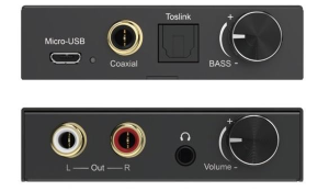 Convertitore Audio da Digitale a Analogico, Volume e Bassi