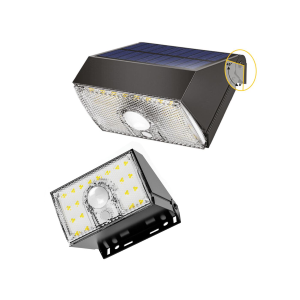 LED Solare da parete 1000lm con PIR+crepuscolare