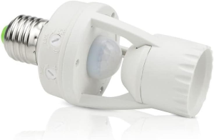 Rilevatore di presenza per lampadine E27 max 60 watt 