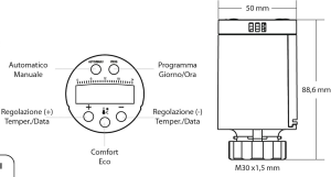 Valvola termostatica digitale programmabile - Bravo 93003104