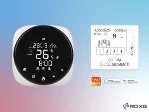 PROXE Cronotermostato Smart Wi-Fi Tuya