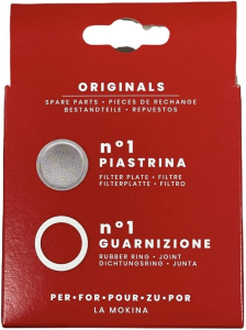 Bialetti GUARNIZIONE E FILTRO RICAMBIO PER CAFFETTIERA MOKINA 1/2 TAZZA 