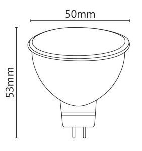 Dicroica LED 12V 6W 450lm 3000K GU5.3