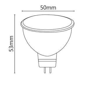 Dicroica LED 12V 6W 450lm 4000K GU5.3