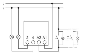 RELE AD IMPULSI 2 SCAMBI 230V ORANGE TECNOSWITCH RE330CO