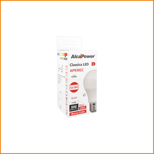 Lampada LED 12-24V 10W 890lm 3000K E27 