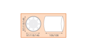 LUX ASPIRATORE ASSIALE DA INCASSO ETESI 100