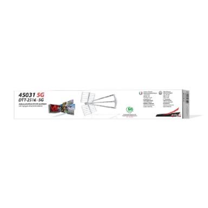 DTT-2516 -5G - ANTENNA DIRETTIVA UHF ALTO GUADAGNO ATTACCO F - 25 ELEMENTI - 16DB - CON FILTRO 5G