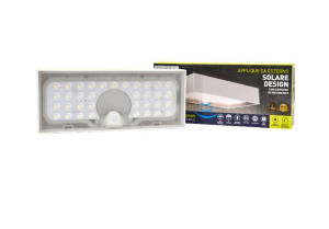 APPLIQUE DESIGN DA MURO AD ENERGIA SOLARE 6W BIANCO 800LM 4000K