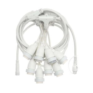 CATENA PORTALAMPADA 5MT 5 PORT E27 BIANCO