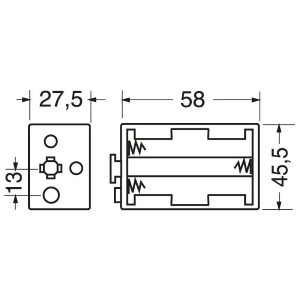 PORTAPILE PER 6 PILE STILO (AA-UM3) ART. 04/11006-00