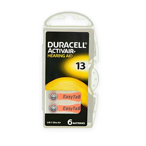 DURACELL DA13 ZINCO ARIA – BATTERIE ACUSTICHE – BLISTER DA 6PCS