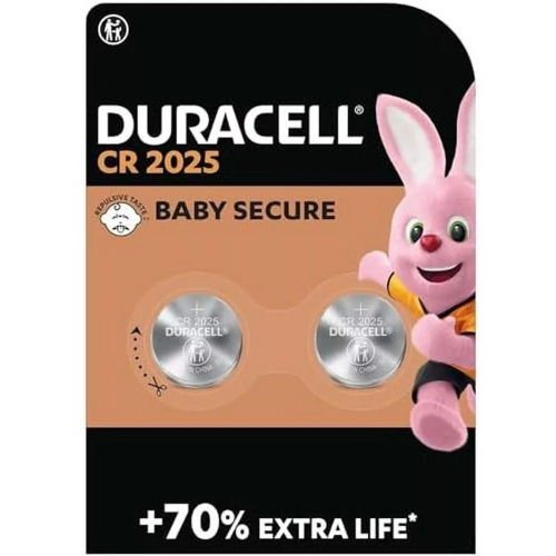 DURACELL CR2025 BATTERIA A BOTTONE 3V LITIO BLISTER 2 Pz.
