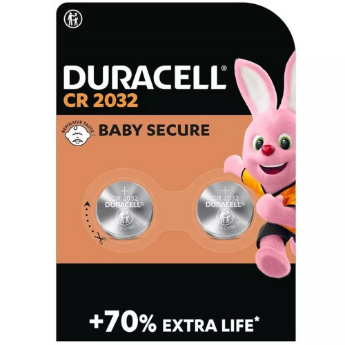 DURACELL CR2032 BATTERIA A BOTTONE 3V LITIO BLISTER 2 Pz.