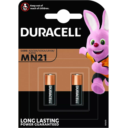  DURACELL MN21 2 Pile batterie 12V alkalina = A23 K23A LRV08 MN21/23