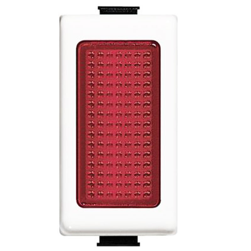 Modulo portalampada in vetro rosso Bticino Matix AM5060R