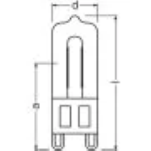 Osram Alogene G9 HaloPin Eco 60W