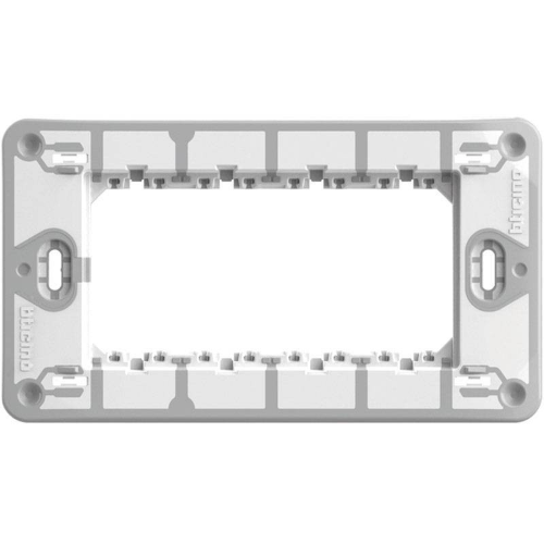 Supporto Bticino MatixGO 4 moduli fissaggio viti J4704