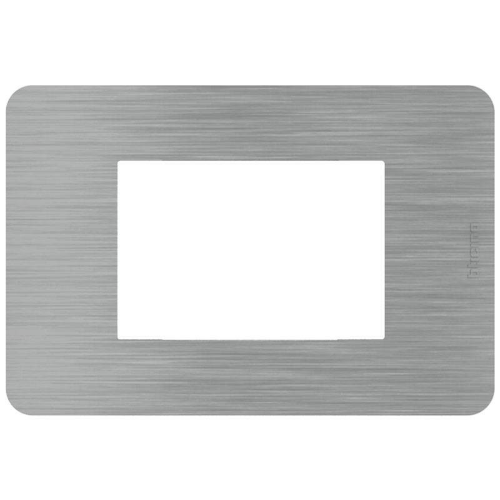 Placca Bticino MatixGO Effects 3 moduli Steel JA4803ES